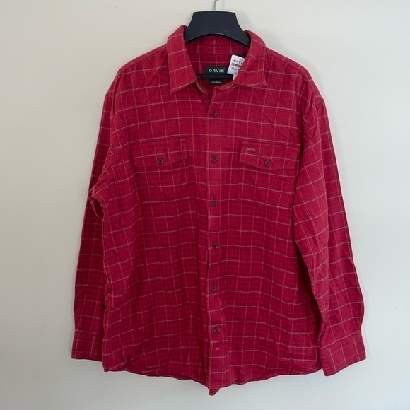 Orvis classic fit button down flannel shirt. Mens XXL - Picture 1 of 6